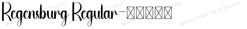 Regensburg Regular字体转换